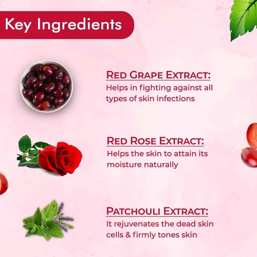 Nutriglow Wine Facial Kit For Radiant Glow, All Skin Types- 250g+10ml