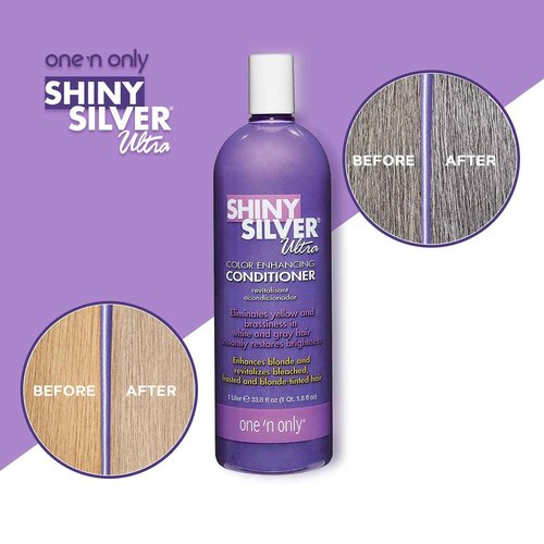one 'n only Shiny Silver Ultra Conditioning Shampoo Bundle with Conditioner