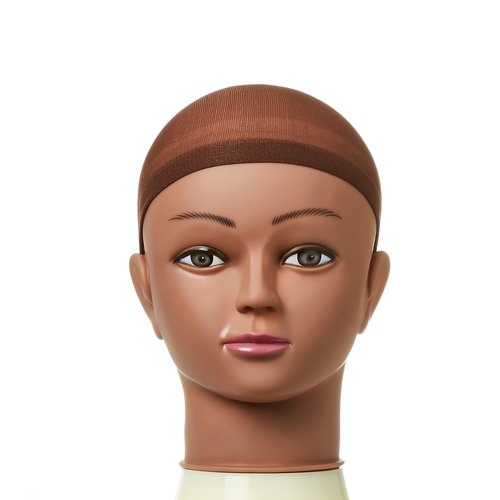 KISS RED STOCKING WIG CAP, 200PCS Bulk Box Secures your hair, long lasting, stays in place, light, lightweight, breathable, wig comfortable (Dark Brown)
