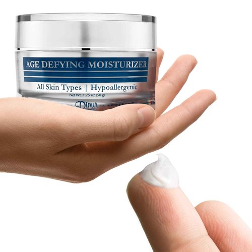 Dinur Cosmetics Hydractive 24 Age Defying Moisturizer Hydrating Looks Younger Smoother & Lucent Improves Skin Elasticity Uniformity 1.75 ounces/50 grams