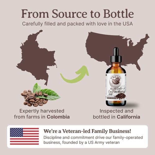 Bella Terra Oils - Roasted Coffee Bean Oil 16oz - Bask in the Richness of Coffee Bean Oil for Skin, Infused with Vitamin E, The Pinnacle of Skin Nourishment