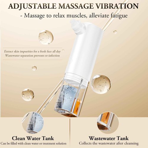 ANLAN Blackhead Remover for Face – Pore Extractor Vacuum with Microbubble Cleaning Blackhead Extractor Tools with 3 Suction Levels Acne Pimple Extractor Kit for Nose Face & T-Zone