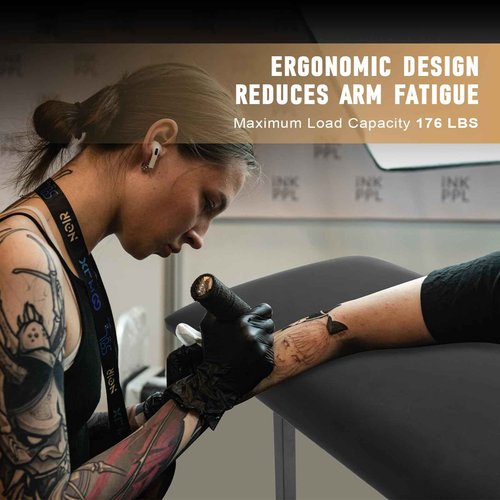 Tattoo Arm Rest，Large Tattoo Armrest，Height & Tilt Adjustable Tattoo Arm Rest Stand，Thickened Soft Sponge Lining，Suitable for Arm Rest of Professional Tattoo Artist，Tattoo Studios