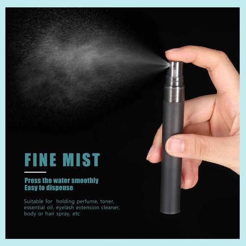 Remerry 500 Pcs 10 ml Perfume Spray Bottles Plastic Travel Refillable Mini Bottles for Women Small Fine Mist Sprayers Portable Frosted Perfume Sprayers Empty Atomizer for Essential Oil