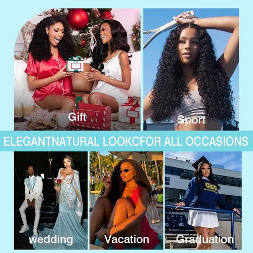 Younsolo Burmese Curly Bundles Human Hair 16 18 20 Inch 14A Curly Bundles Human Hair 100% Unprocessed Wet and Wavy 3 Bundles 3c4a Burmese Curly Water Wave with Spiral End Hair Extensions Natural Black