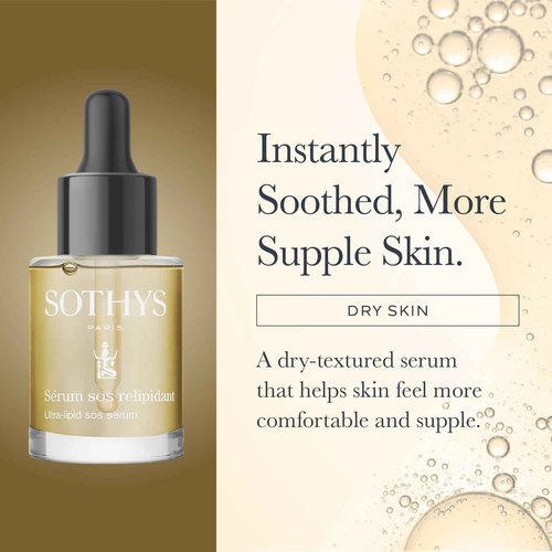 SOTHYS Ultra-Lipid SOS Serum - Face Serum with Vitamin E | Anti Aging Moisturizer For All Skin Types