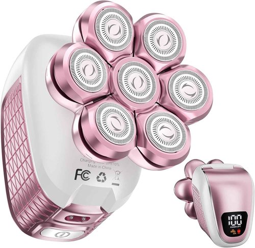 Wyklaus Electric Razors for Women Legs: 5-in-1 Rechargeable Body Shaver - Waterproof Wet Dry Hair Remover - Trimmer for Lady Face Underarms Public