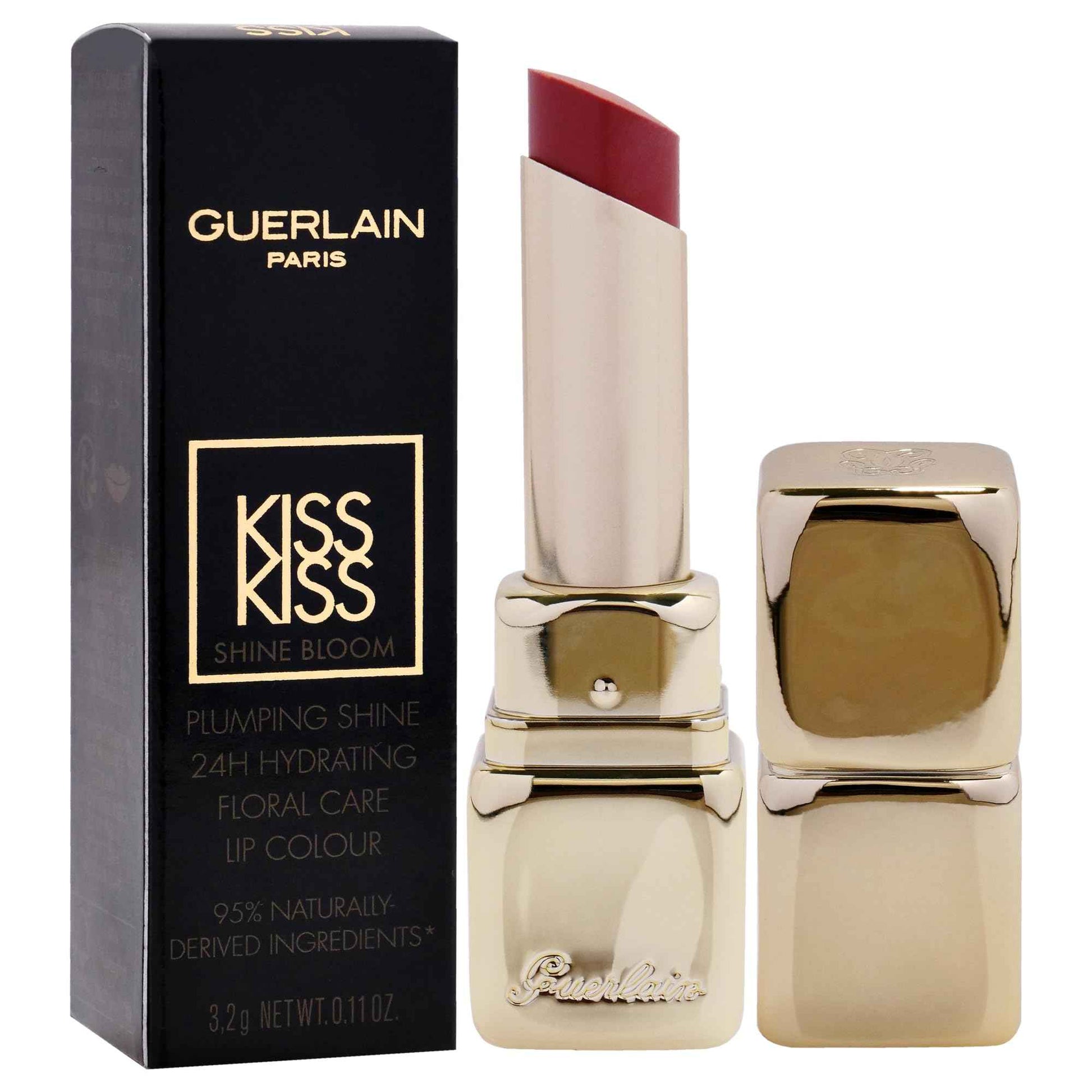 Guerlain Kiss Kiss Shine Bloom Lipstick -119 Floral Nude for Women - 0.11 oz Lipstick