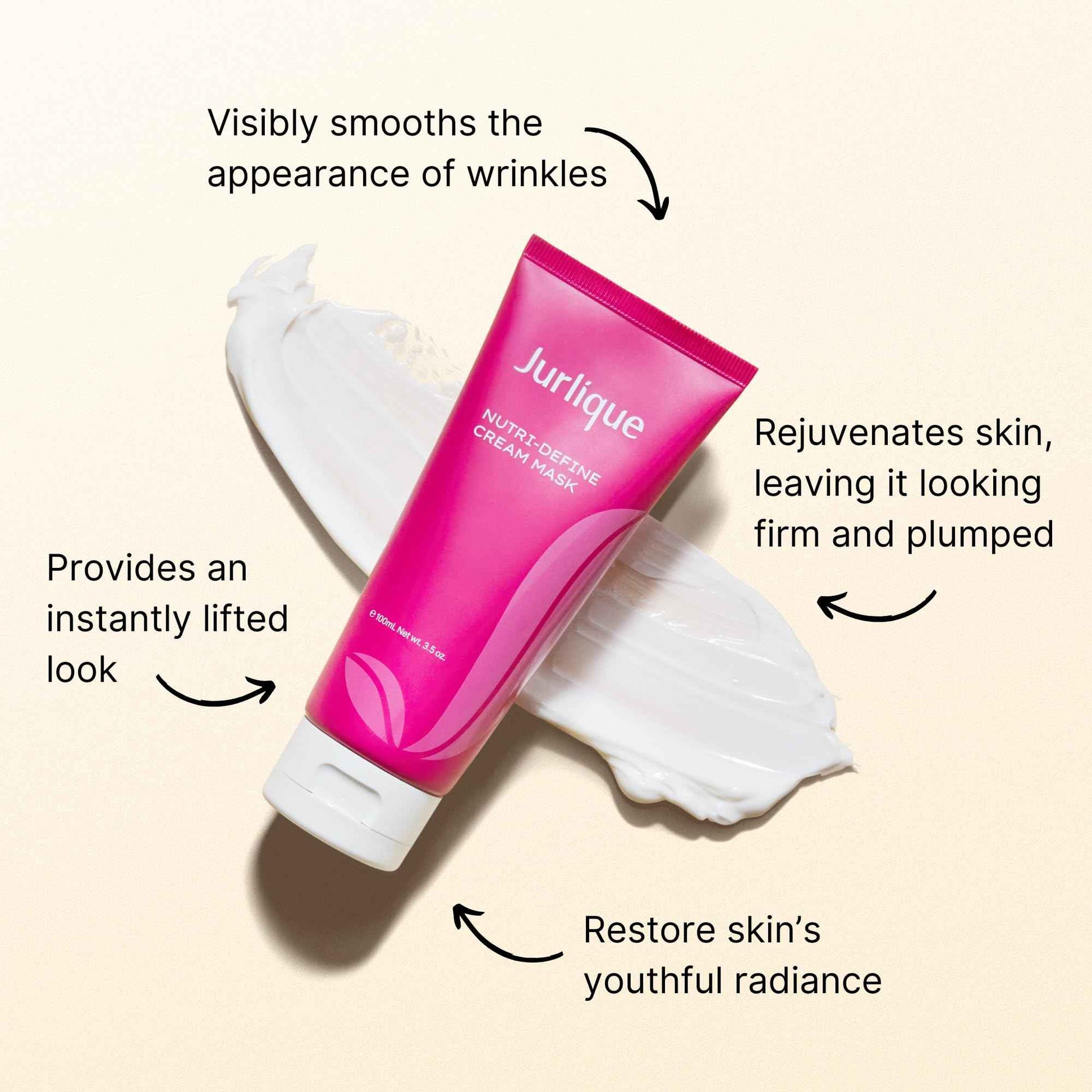 Jurlique. Nutri-Define Cream Mask 100ml | Hydrating Face Mask | For All Skin Types Including Dry, Oily & Sensitive Skin| Beauty Skincare Products for Women/Men | Australian Made