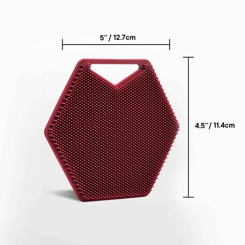 TOOLETRIES Body Scrubber - Silicone Exfoliating Scrubber - Bathroom & Shower Accessories for Men, Travel Essentials for Men - Durable & Long Lasting Body Wash Scrubber - 3 Pack