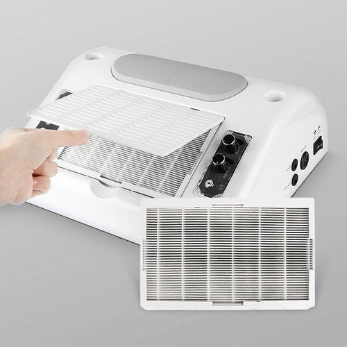 Manicure Machine, 5 in 1 Nail Drill Machine Pro Electric Mani Nail Lamp, Dryer, Vacuum Cleaner, Nail Dust Collector, Nail Drill, Nail File Mani Polisher, LED Nail Lamp