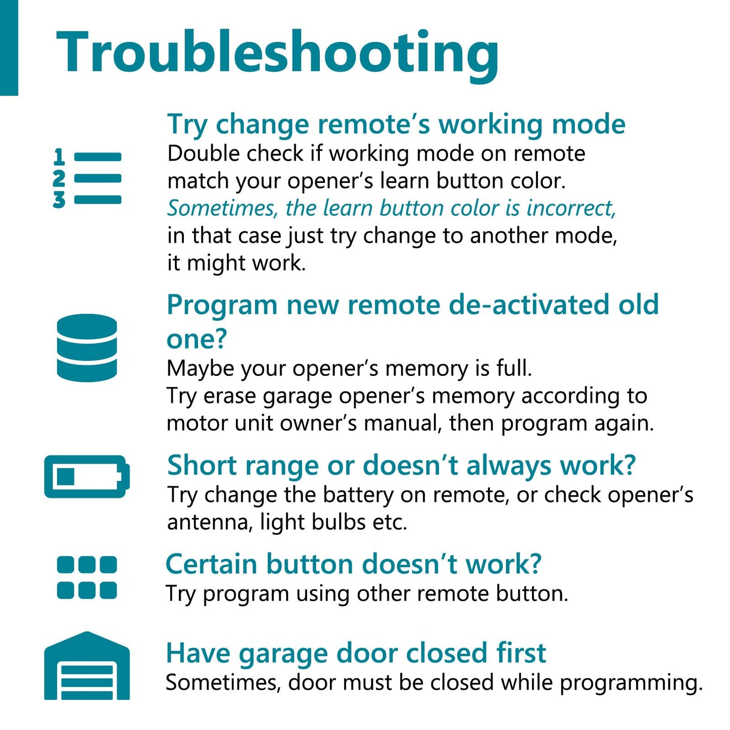 2 for Chamberlain Liftmaster Craftsman Garage Door Opener Remote 893LM 893Max