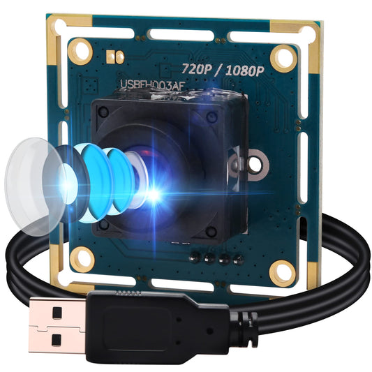 1080P USB Camera Module Autofocus High Speed Webcam Board for Computer Mini UVC USB2.0 PC Camera Industrial CCTV Lightburn Camera OV2710 High Frame Wide Angle 100fps USB with Camera for Laptop