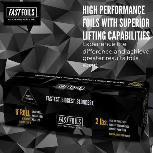 FASTFOILS 8" Hair Foil Roll - Designed for Salon Quality Hair Coloring with Ease - 350 ft