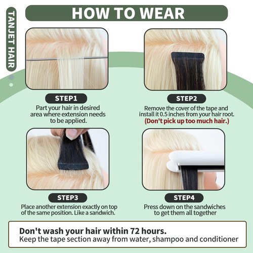 TANJET Human Hair Tape in Extensions 22 Inch Straight Remy Hair Tape in Extensions Wine Red #99J Invisible Seamless Skin Weft Thick Soft Silky Hair Extensions Tape in (#99J 22 Inch 20pcs 50g/Pack)