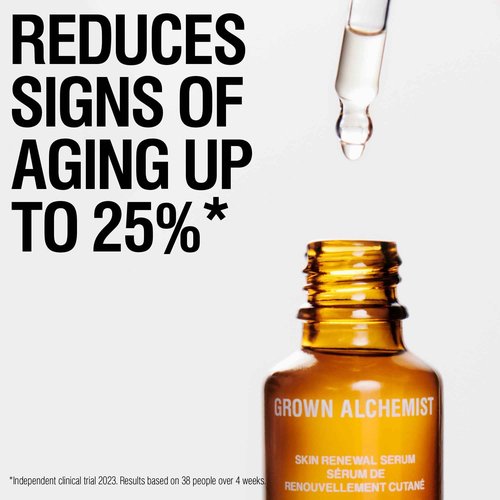 Grown Alchemist Skin Renewal Anti Aging Serum. With Ashwagandha, Niacinamide & Hyaluronic Acid. Hydrating, Firming for Dark Spots & Wrinkles (25ml)
