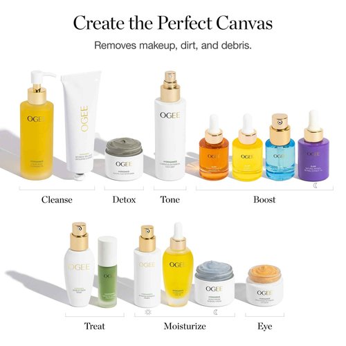 Ogee Botanical Brilliance Exfoliating Cleanser – High Performance Facial Wash – Certified Organic Face Exfoliator Made in USA