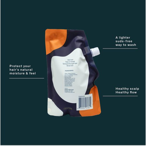 Modern Mammals Men's Shampoo Alternative I Sulfate Free CoWash I Enhances Natural Hair Volume I Lather Free, Cleansing, Hydrating, Replaces Conditioner, 2 in 1, I Barber Recommended (32oz)