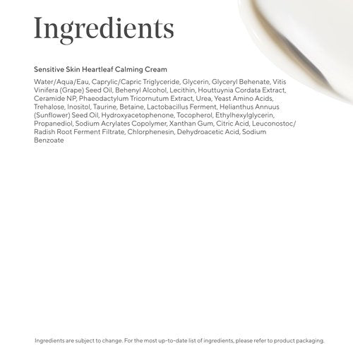 Murad Heartleaf Calming Cream – Gentle Moisturizer with Heartleaf for Irritated, Sensitive or Eczema-Prone Skin to Stabilize, Soothe, and Soften All Day – 1.7 Fl Oz