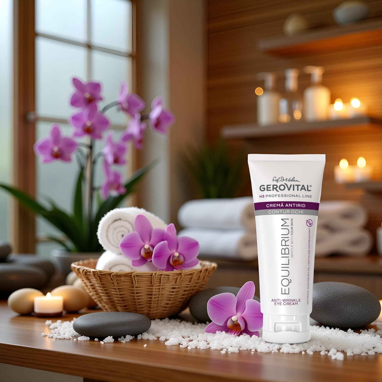 Gerovital EQUILIBRIUM Anti-Wrinkle Eye Contour Cream | Professional Cream for Eyes, 100 ml