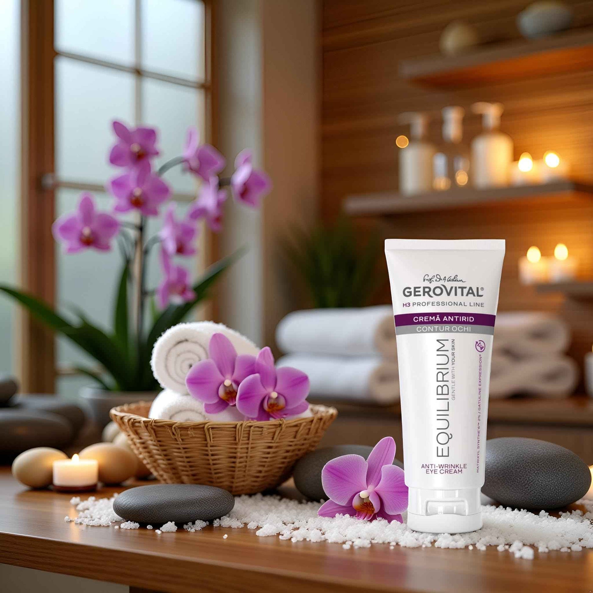 Gerovital EQUILIBRIUM Anti-Wrinkle Eye Contour Cream | Professional Cream for Eyes, 100 ml