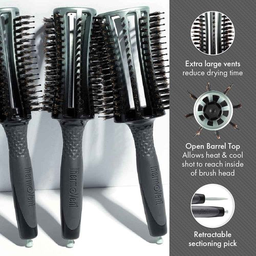 Olivia Garden ThermoVent Combo Brush 3-pc box deal containing VCO-36, VCO-46, VCO-56