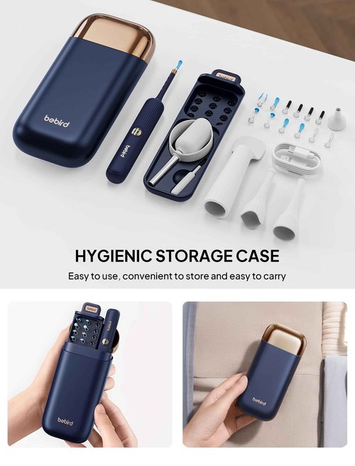 Ear Wax Removal Tool Camera with Light–Visual Ear Cleaner Otoscope Ear Scope, Flexible Wireless Ear Cleaning Kit Ear Picker, Portable Painless Earwax Remover Tweezers for Adults, Kids