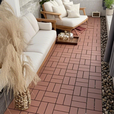Interlocking Deck Tiles 44 Pack Waterproof Outdoor Patio Flooring 12x12 Square