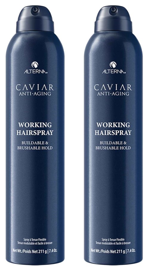 Alterna Caviar Anti-Aging Professional Styling Working Hair Spray, Flexible Hold, 15.5 oz, Pack of 2