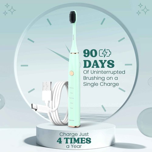 Appafresh Sonic Electric Toothbrush for Adults – Battery Powered Tooth Cleaning Brush with Timer, 5 Modes & 3 Intensity Levels – Long-Lasting 90-Day Battery Life