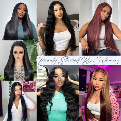 Dheridy 210% Density 6x4 Wear and Go Wigs,100% Human Hair, [2-Year Life, 205g], Straight Glueless Closure Wigs Human Hair Pre Plucked Pre Cut, Tiny Knots Middle Part Skinlike HD Lace Wig 24 Inch
