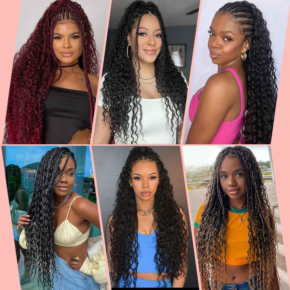 Human Braiding Hair for Boho Braids 150g Boho Braiding Hair Curly 3 Bundles 24 Inch Deep Wave Bulk Human Hair for Boho Knotless Braids Natural Color