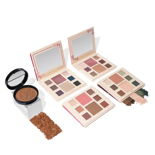 LAURA GELLER NEW YORK Party in a Palette, Ready to Jetset! + Baked Balance-n-Brighten Powder Foundation, Toffee