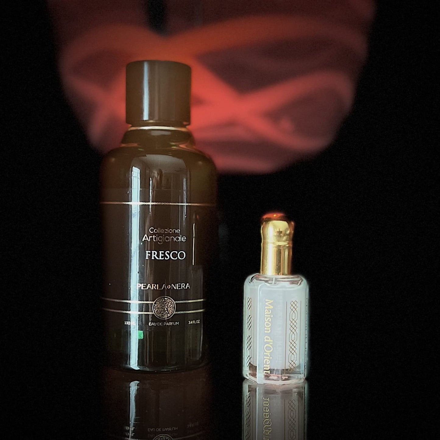 Maison d'Orient Layered Freshness and Purity PEARLA·NERA FRESCO Eau de Parfum Spray Fragrance and Musk Tahara (مسك الطهارة) Hand-crafted Oil Perfume