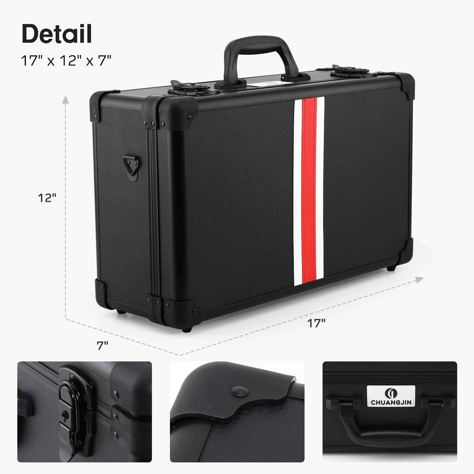 Large Barber Carrying Case, Hairdresser Tool Box Organizer Traveling Case, Portable Travel Barber Suitcase for Hair Stylist Pet Groomer Beauty Salon Makeup Artist