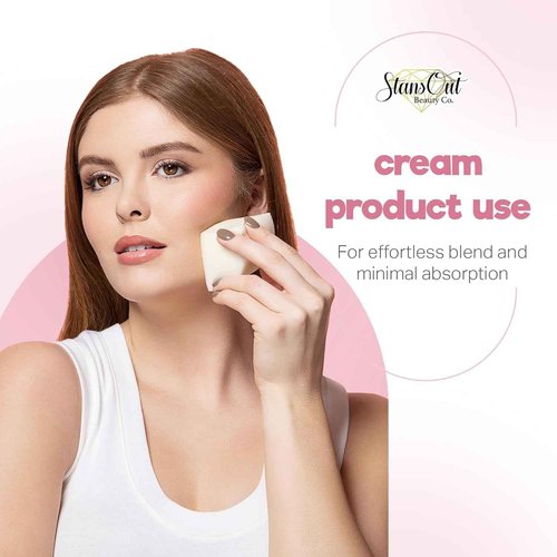 StansOut Beauty Sponge 4-Pack – Streak-Free, Airbrushed Finish | Reusable, Quick-Drying, Latex-Free | Multi-Angle Blending Sponge for Cream, Liquid & Powder | Pro Makeup Applicator