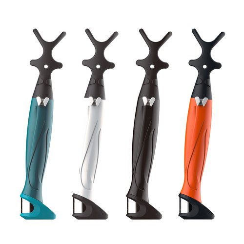 idi Toothbat - Wow Adult Floss Holder (Green/White/Black)-Patented Design Awards Winning Product, Easy, Comfort & Effective, Works Perfectly with Reach Waxed Nylon Floss (Green,White,Black)
