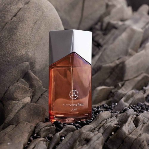 Mercedes Benz Land Eau De Parfum Spray for Men - 3.4 Fl Oz - Luxury Long Lasting Fragrance with Notes Of Patchouli, Tonka bean & Rosemary - Cologne for Men