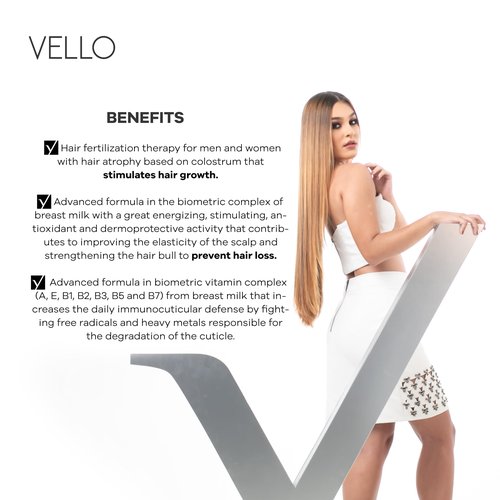 YBERA PARIS Vello Home Care | Biomimetic Hair Fertilization Therapy | Combats Hair Loss | Restores Vitality | Ideal for Men and Women with Capillary Atrophy | Set of 2