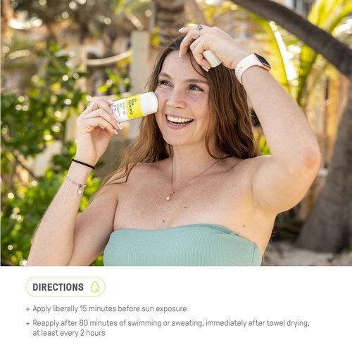 Raw Elements Face Stick SPF 50 All-Natural Mineral Sunscreen - Reef Safe, Water Resistant, Broad Spectrum UVA/UVB Protection, Safe For All Ages, Travel Size 1 oz 2PK