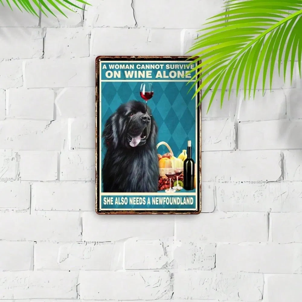 Metal Tin Sign Wall Decoration - 20 cm x 20 cm