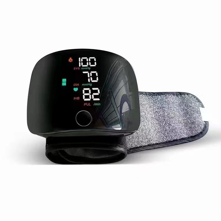 Rechargeable Blood Pressure Monitor Wrist Cuff with Touch Screen Home Healthcare