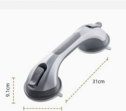 No Drill Suction Toilet Grab Bar Non-Slip Bathroom Safety Handle