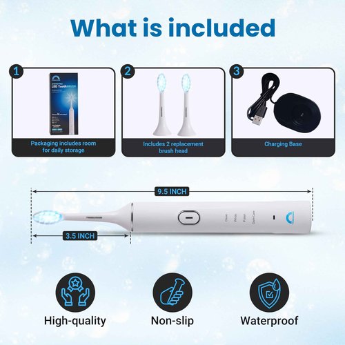 TWINKLEGUARD Shine Pro LED Electric Toothbrush - Advanced Whitening, Teeth Polishing & Gum Health Care