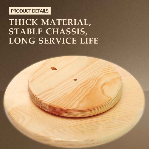 VolksRose Essential Oil Box, Wooden Storage Holds Organizer 39 Slots 3 Layers Essential Oil Container, Aromatherapy Natural Wood Round Rotating Display Rack