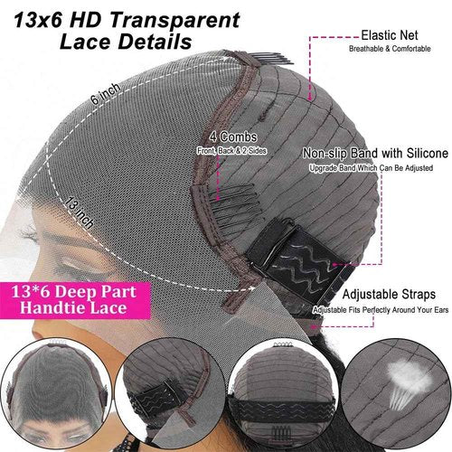 28 Inch 13x6 Lace Front Wigs Human Hair Body Wave Wig HD Lace Front Wigs Human Hair Glueless Wigs Human Hair Pre Plucked HD Transparent Lace Wigs for Black Women Frontal Wigs Human Hair