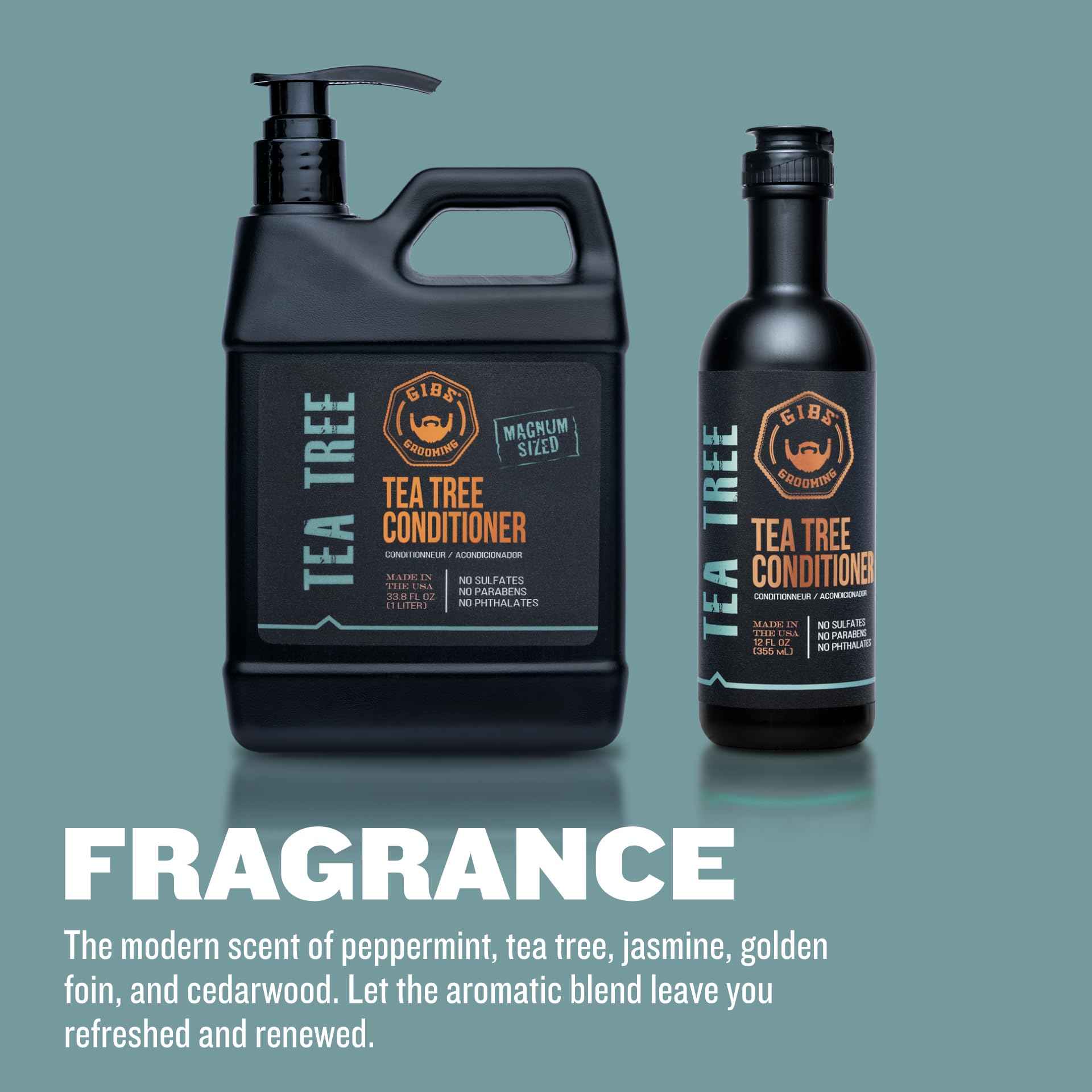 GIBS Tea Tree Liter Set - Shampoo and Conditioner