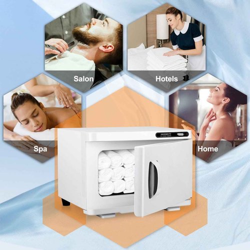 HSONBIUTY Electric Towel Warmer, Hot Towel Warmer, Professional Towel Warmer Cabinet, 8L Capacity, Hot Towel Cabinet for Spa, Beauty, Salon Use (White)