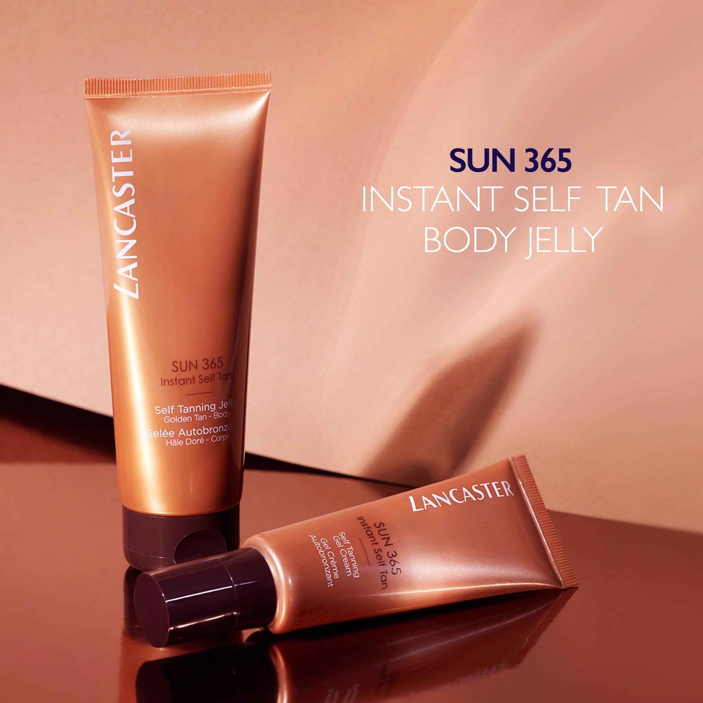 Lancaster Sun 365 Instant Self Tan Body Jelly 125ml | Natural Looking Fake Tan | Gradual Tan for Body