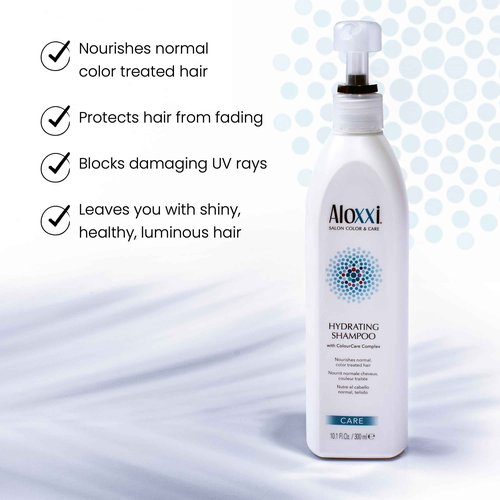 ALOXXI Hydrating Shampoo for Color Treated Hair with Keratin & Silk Amino Acids and ColourCare Complex, 33.8 Fl Oz